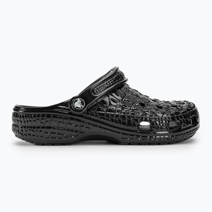 Джапанки Crocs Classic Metallic Crocskin black 3