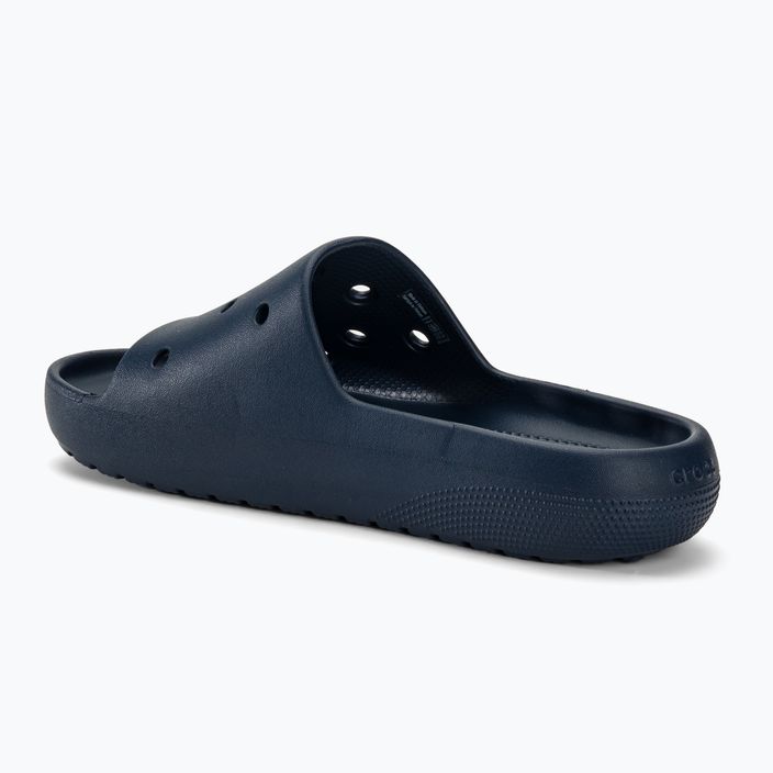 Джапанки Crocs Classic Slide V2 в тъмносин цвят 3