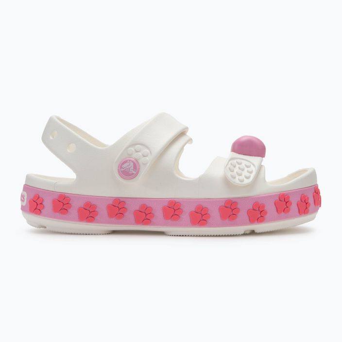 Детски сандали Crocs Crocband Cruiser Pet Kids white/pink tweed 2