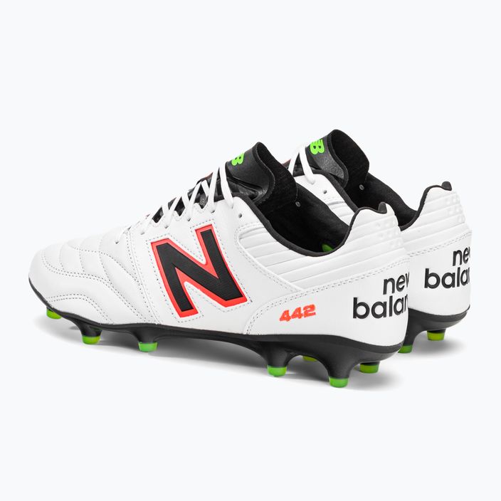 New Balance 442 V2 Pro FG мъжки футболни обувки в бяло и черно MS41FWD2.D.095 3