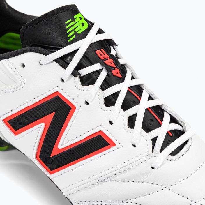 New Balance 442 V2 Pro FG мъжки футболни обувки в бяло и черно MS41FWD2.D.095 8