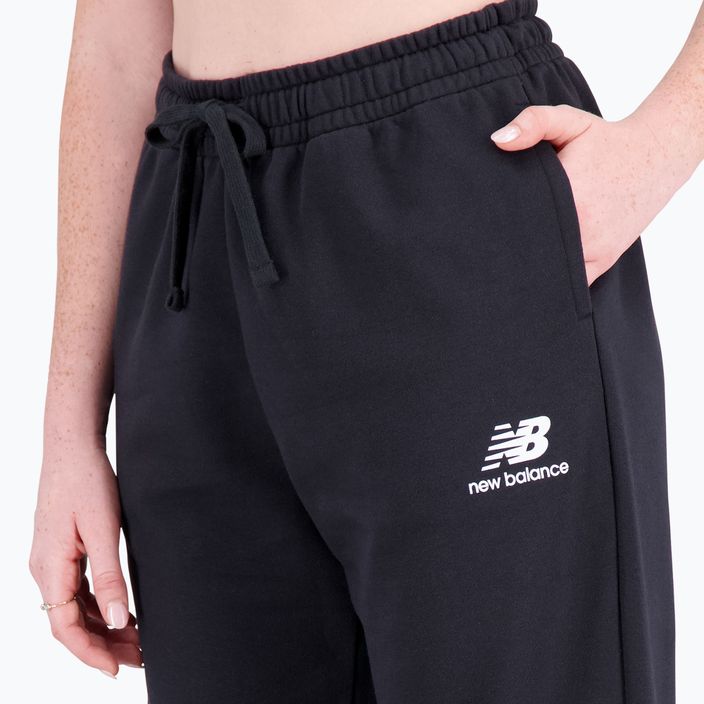 Дамски панталони за тренировка New Balance Essentials Stacked Logo French black NBWP31530 4