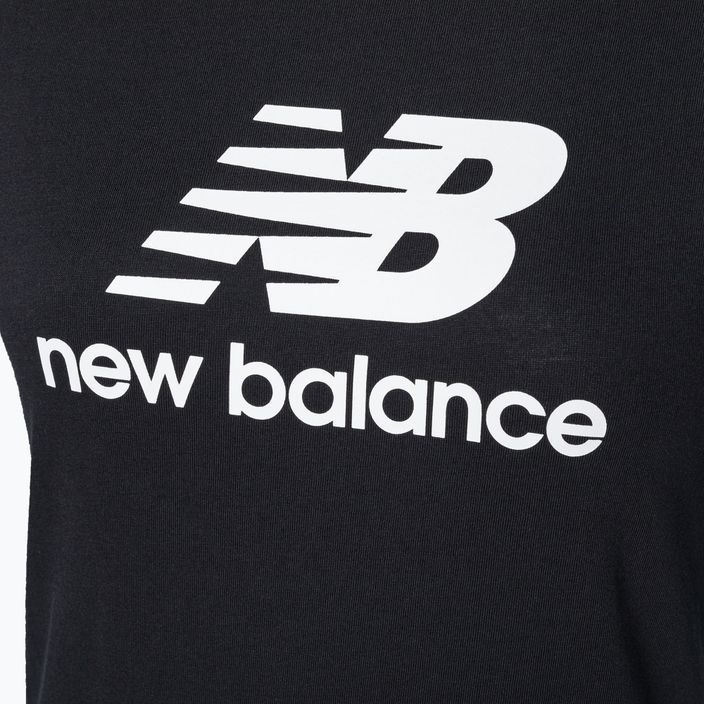 Дамски тениски New Balance Essentials Stacked Logo Co Black NBWT31546 7
