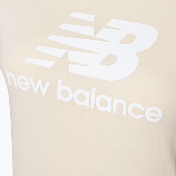 Дамски тениски New Balance Essentials Stacked Logo Co бежови NBWT31546 7