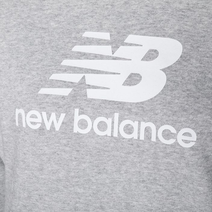 Суитшърт за тренировки за жени New Balance Essentials Stacked Logo French Terry Hoodie сив NBWT31533 7