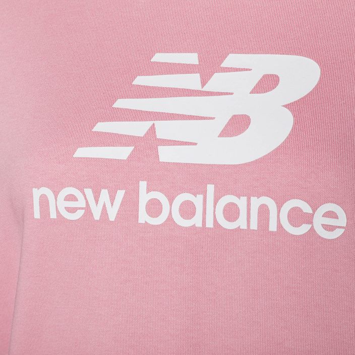 Суитшърт за тренировки за жени New Balance Essentials Stacked Logo French Terry Hoodie pink WT31533HAO 7