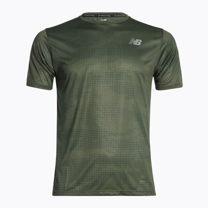 Мъжки тениски New Balance Top Printed Impact Run SS Running Shirt Green NBMT21263DON 6