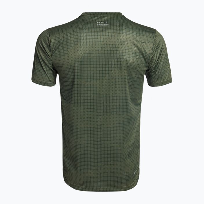 Мъжки тениски New Balance Top Printed Impact Run SS Running Shirt Green NBMT21263DON 7