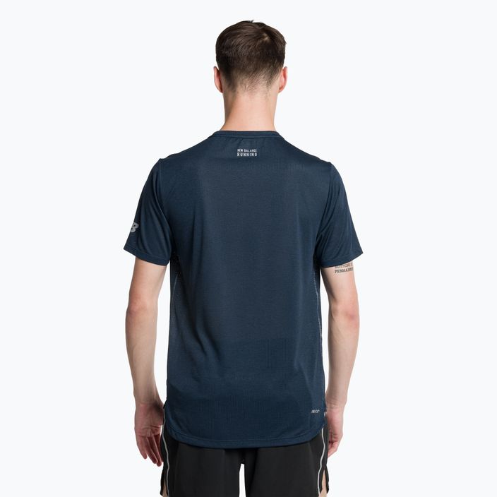 Мъжки тениски за бягане New Balance Top Printed Impact Run SS navy blue NBMT21277NML 3