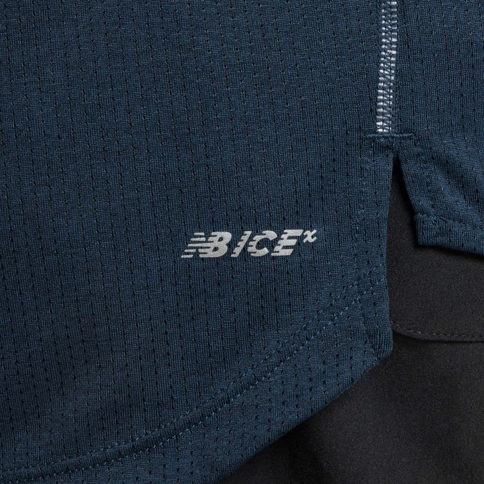Мъжки тениски за бягане New Balance Top Printed Impact Run SS navy blue NBMT21277NML 5