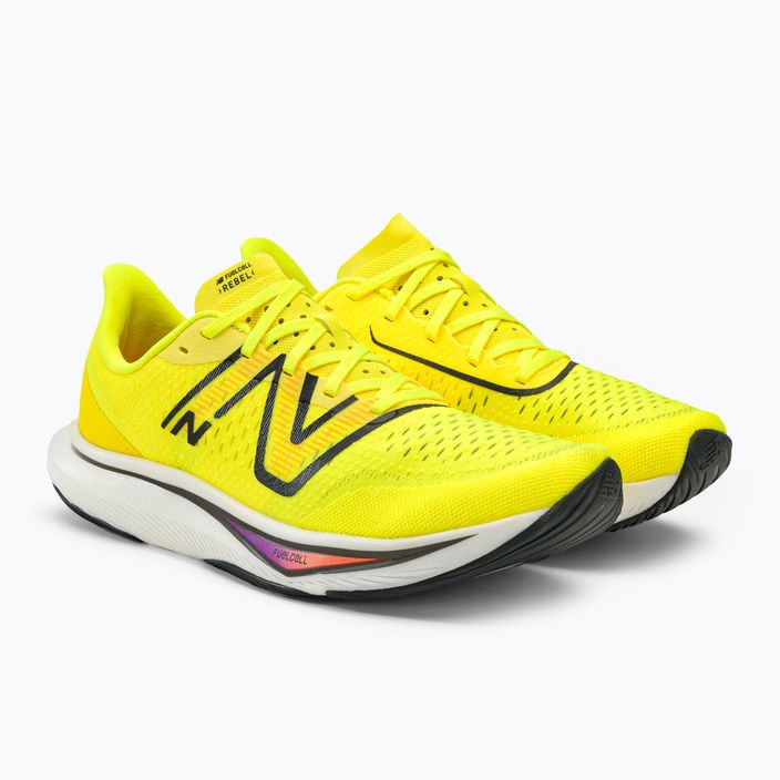 New Balance FuelCell Rebel v3 жълти мъжки обувки за бягане MFCXCP3.D.085 4