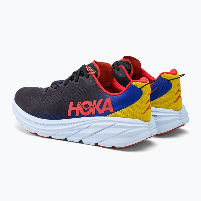 Мъжки обувки за бягане HOKA Rincon 3 черно-сини 1119395-BDGB 4