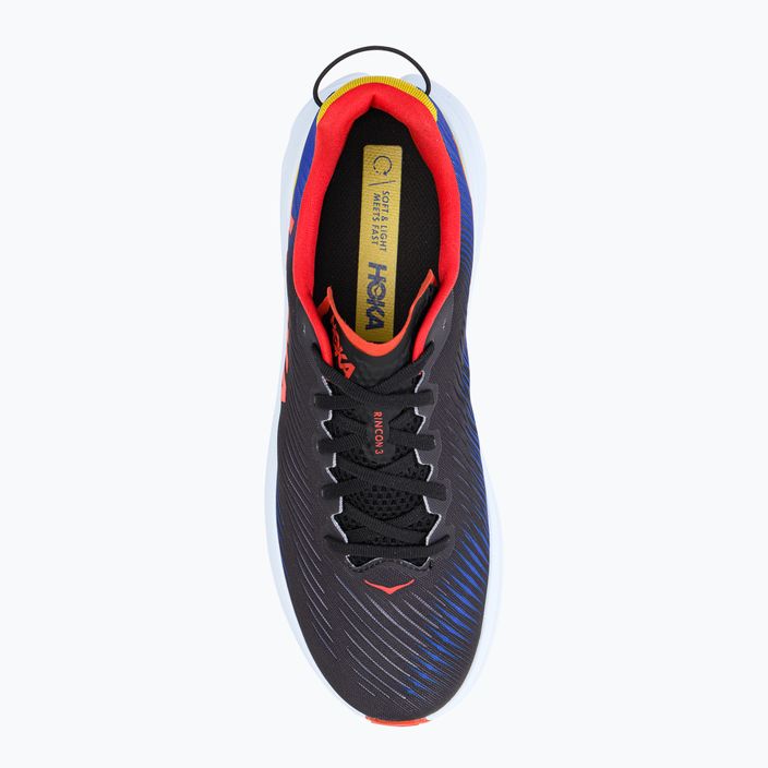 Мъжки обувки за бягане HOKA Rincon 3 черно-сини 1119395-BDGB 5