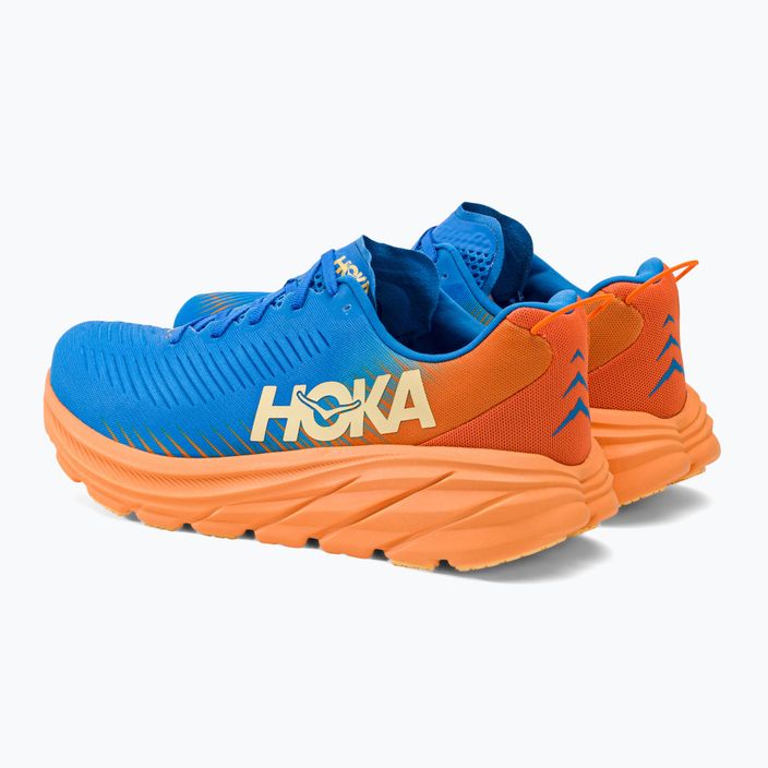 Мъжки обувки за бягане HOKA Rincon 3 синьо-оранжеви 1119395-CSVO 4