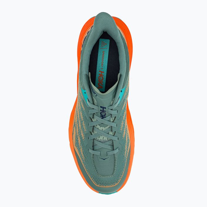 Мъжки обувки за бягане HOKA Speedgoat 5 green-orange 1123157-TMOR 5