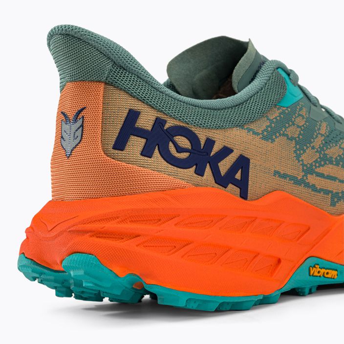 Мъжки обувки за бягане HOKA Speedgoat 5 green-orange 1123157-TMOR 9