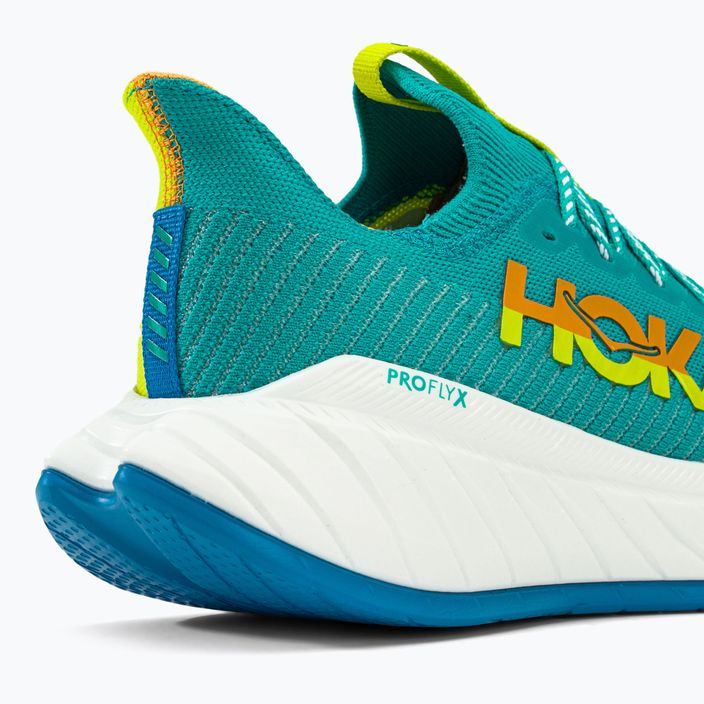Мъжки обувки за бягане Carbon X 3 синьо/жълто на HOKA 1123192-CEPR 9