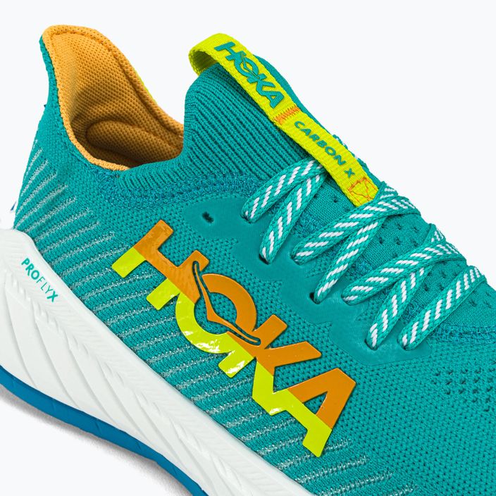 Дамски обувки за бягане HOKA Carbon X 3 blue-yellow 1123193-CEPR 10