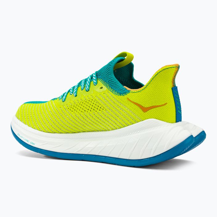 Дамски обувки за бягане HOKA Carbon X 3 blue-yellow 1123193-CEPR 12