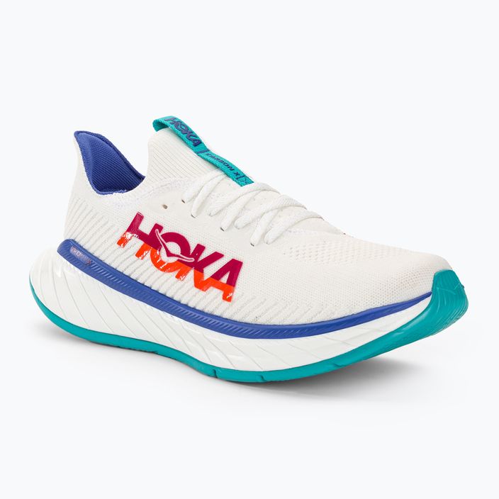 Мъжки обувки за бягане HOKA Carbon X 3 white/flame