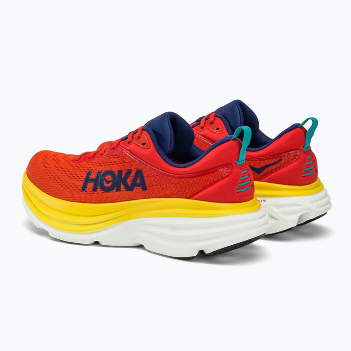HOKA Bondi 8 мъжки обувки за бягане червени 1123202-RAFL 3