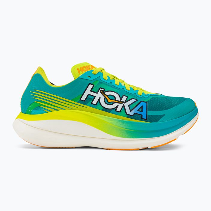 HOKA Rocket X 2 мъжки обувки за бягане синьо/жълто 1127927-CEPR 2