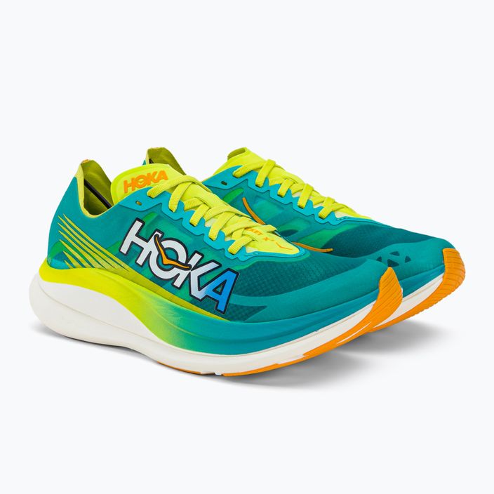 HOKA Rocket X 2 мъжки обувки за бягане синьо/жълто 1127927-CEPR 3