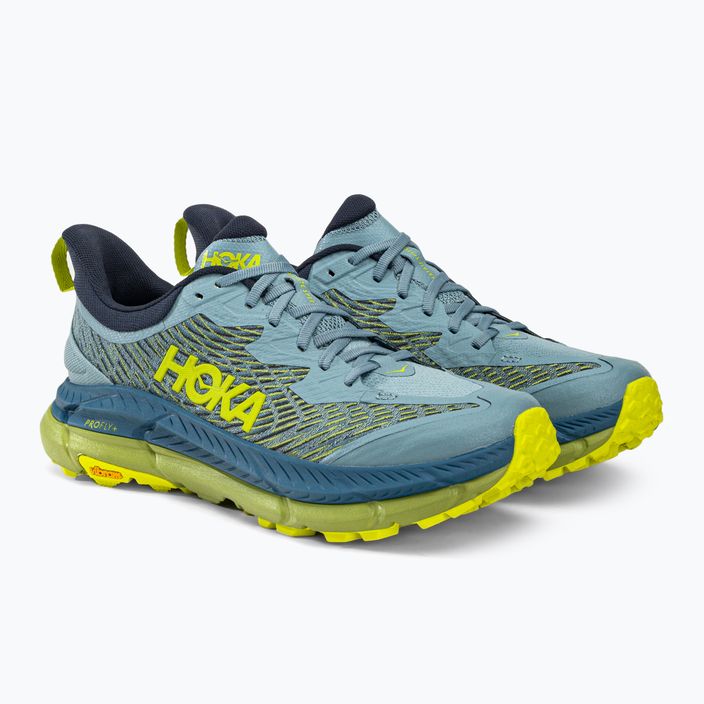 Мъжки обувки за бягане HOKA Mafate Speed 4 синьо/жълто 1129930-SBDCT 4