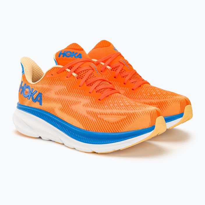Мъжки обувки за бягане HOKA Clifton 9 Wide vibrant orange/impala 4