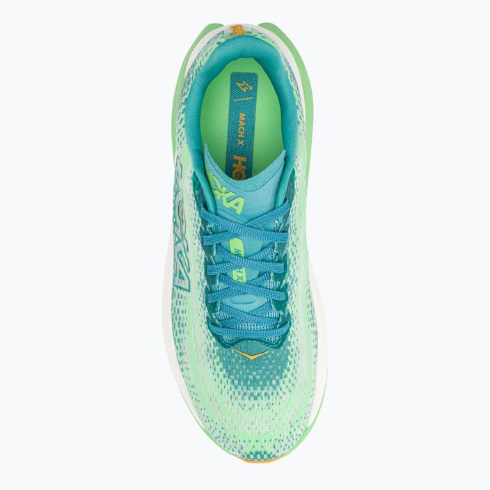 Мъжки обувки за бягане HOKA Mach X ocean mist/lime glow 6