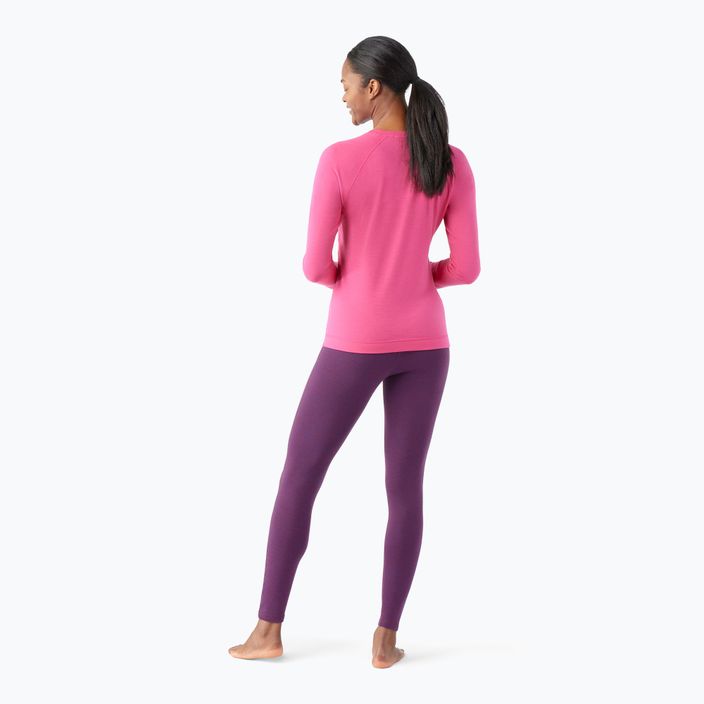 Дамска термо тениска Smartwool Merino 250 Baselayer Crew boxed power pink 2