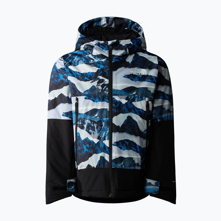 Детско ски яке The North Face Freedom Insulated optic blue mountain traverse print 5