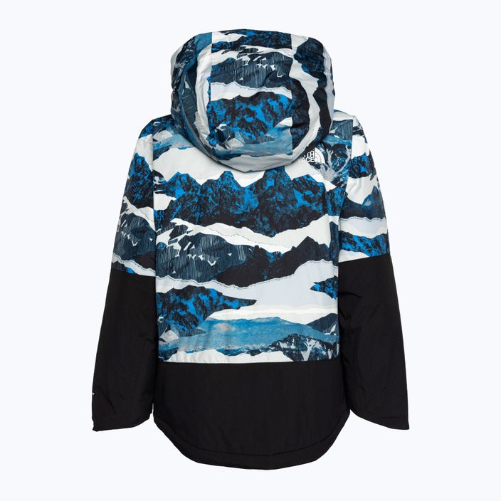 Детско ски яке The North Face Freedom Insulated optic blue mountain traverse print 2