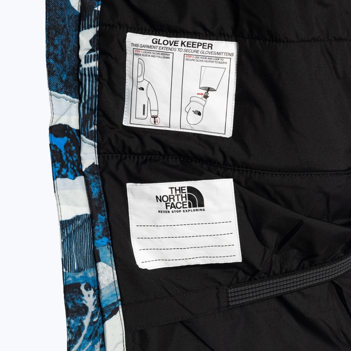 Детско ски яке The North Face Freedom Insulated optic blue mountain traverse print 4