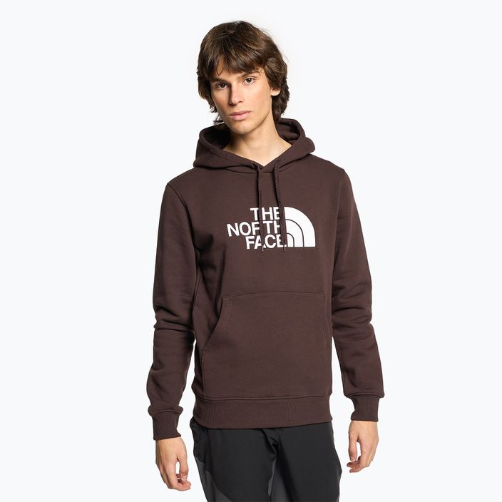 Мъжки пуловер с качулка The North Face Drew Peak coal brown
