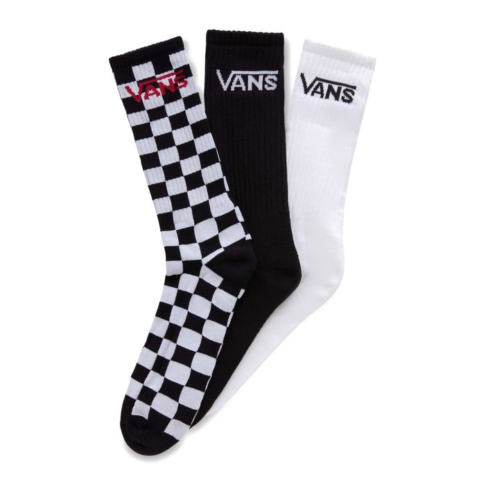 Мъжки чорапи Vans Classic Crew 3 чифта черно/бяло 2