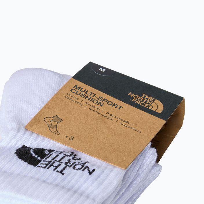 The North Face Multi Sport Cush Quarter Sock Чорапи за трекинг 3 чифта бели 3