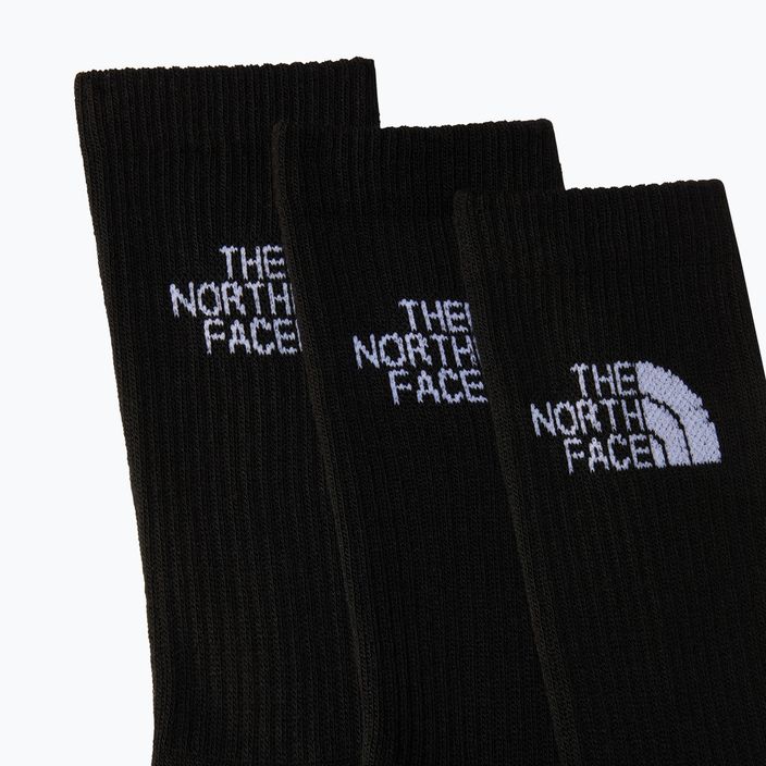 The North Face Multi Sport Cush Crew чорап чорапи за трекинг 3 чифта черни 2