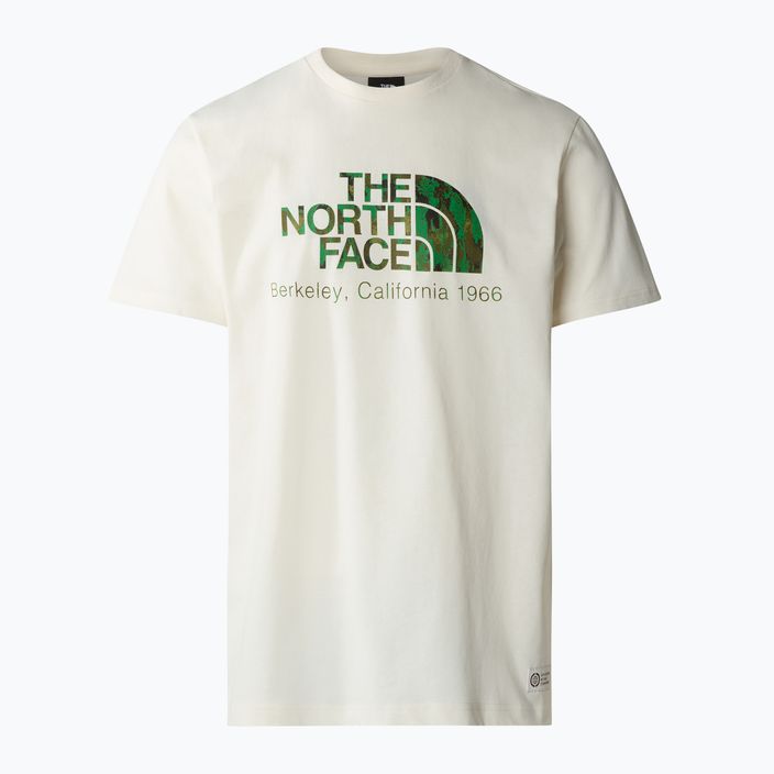 Тениска на The North Face Berkeley California white dune/optic emeral за мъже 5
