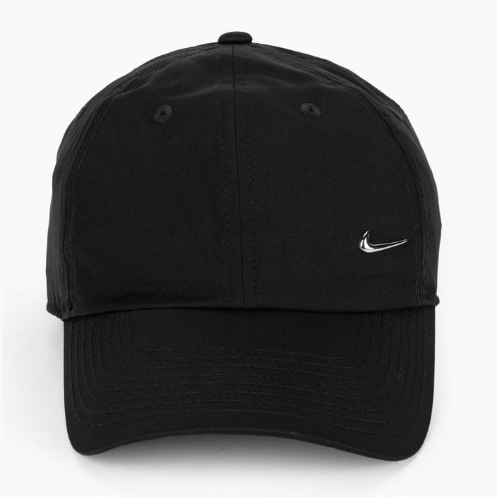 Бейзболна шапка Nike Dri-Fit Club Unstructured Metal Swoosh black/metallic silver 2