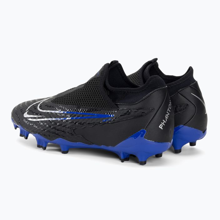 Nike Phantom GX Academy DF FG/MG черни/хром/хипер роял футболни обувки 3