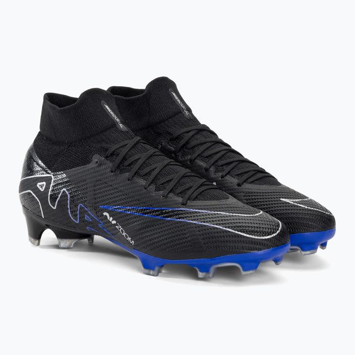 Nike Zoom Mercurial Superfly 9 Pro FG футболни обувки черно/хром/хипер роял 4