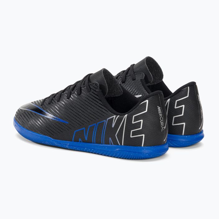 Nike JR Mercurial Vapor 15 Club IC черни/хром/хипер реални футболни обувки 3