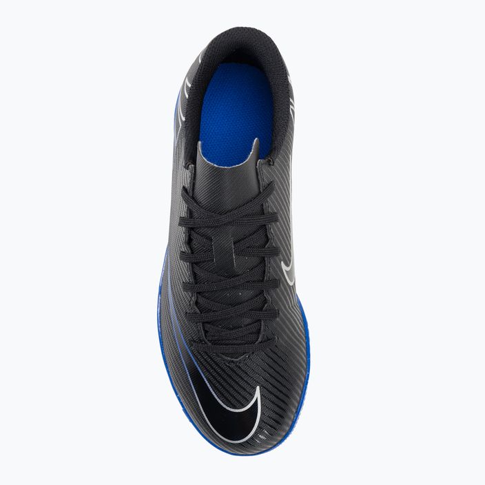 Nike JR Mercurial Vapor 15 Club IC черни/хром/хипер реални футболни обувки 6