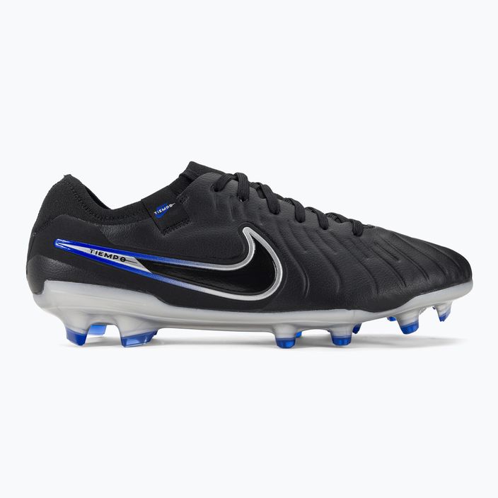 Nike Tiempo Legend 10 Pro FG футболни обувки черни/хром/хипер реални 2