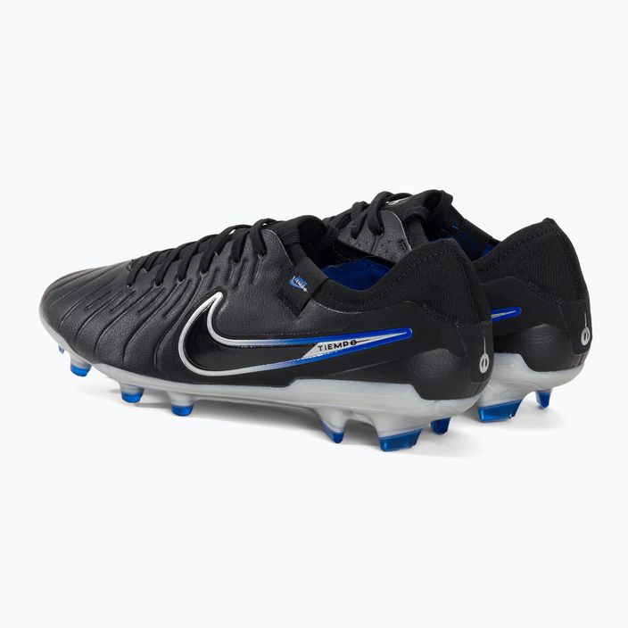 Nike Tiempo Legend 10 Pro FG футболни обувки черни/хром/хипер реални 3