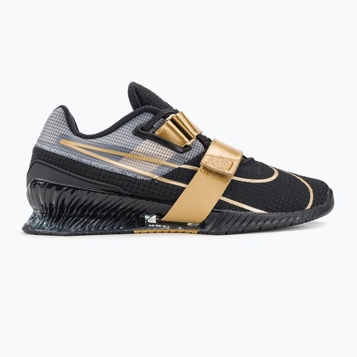 Nike Romaleos 4 черна/металическо злато бяла обувка за вдигане на тежести 2