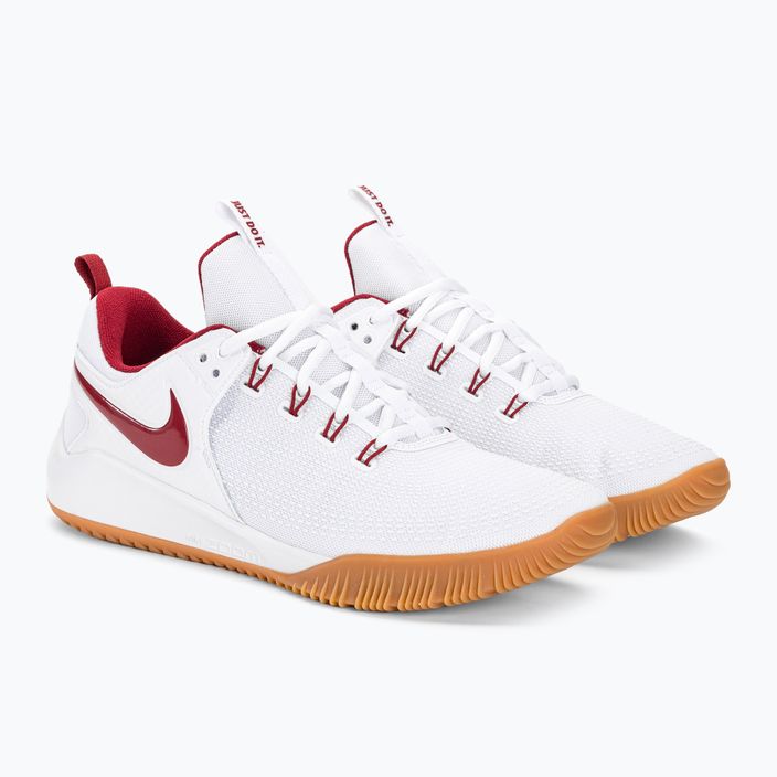 Nike Air Zoom Hyperace 2 LE бели/отборно малинови бели обувки за волейбол 4