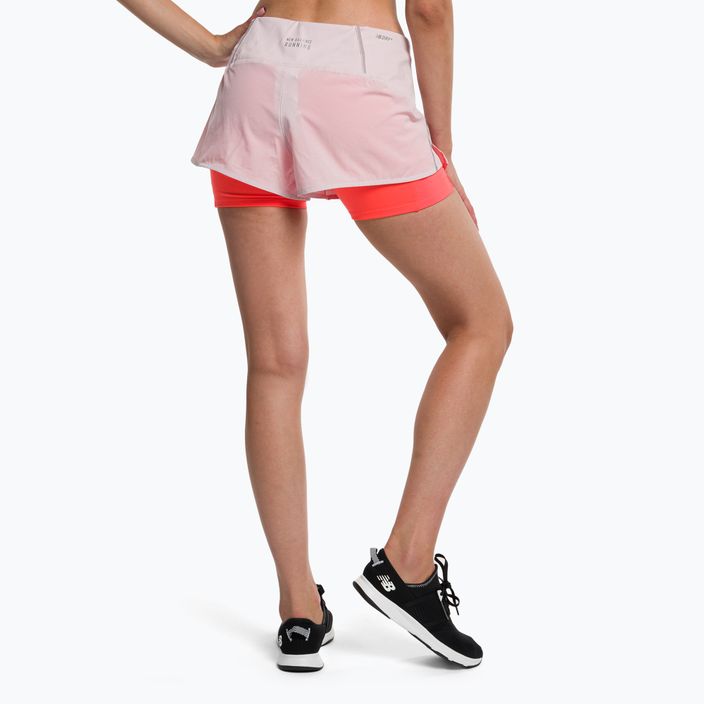 New Balance Printed Impact Run 2In1 Pink Къси панталони за бягане WS21271SOI за жени 3