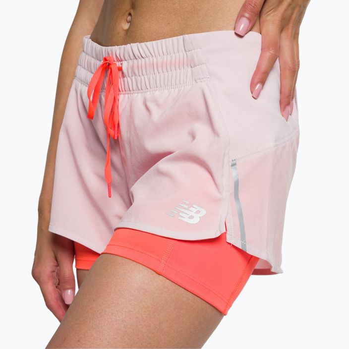 New Balance Printed Impact Run 2In1 Pink Къси панталони за бягане WS21271SOI за жени 4